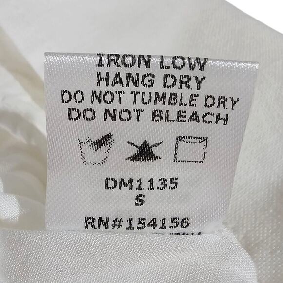 All:Row Tassel Contrast Trim Linen Blend Mini Dress White Size S - Picture 4 of 5